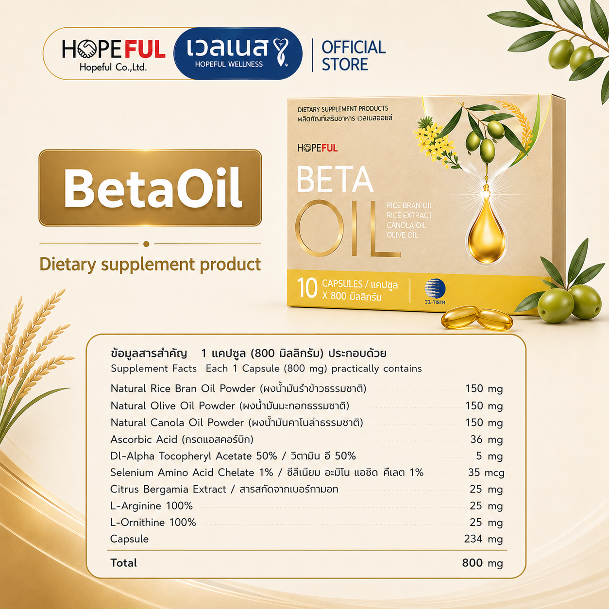 เบต้าออยล์ BETA OIL 1 กล่อง - Image 4