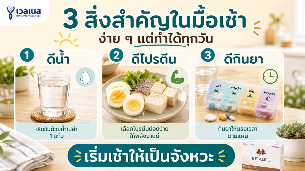3 สิ่งสำคัญในมื้อเช้า